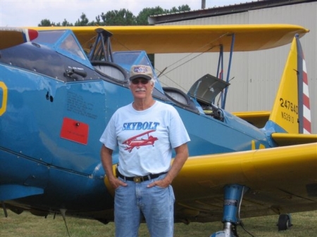 Old Marine - with his Old Airplane