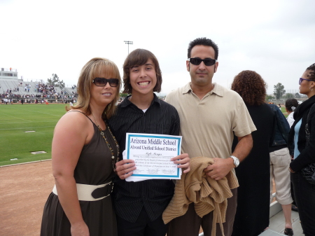 Kyle graduating middle school