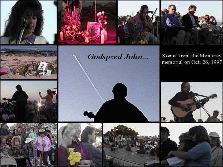 Service for John Denver in 1997 at Pacific Grove, CA.