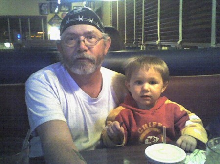 Myself and grandson 2008