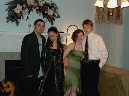 Brittnee and frineds before the military ball