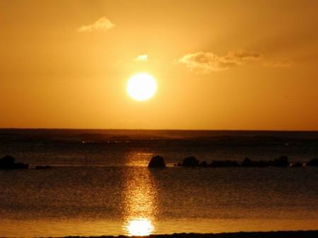 Ala Moana beach sunset "Man I miss that place!!!"