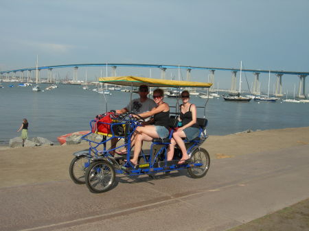 "Bike riding" on Coronado Island.