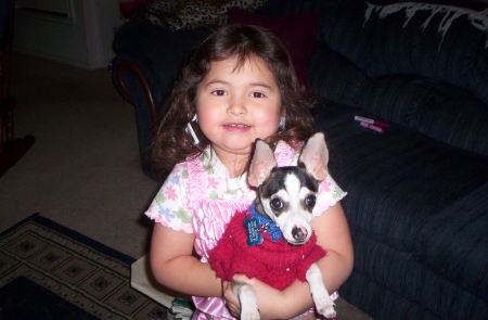 My youngest and my dog