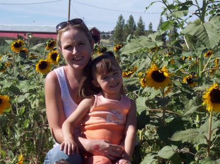 Destiny and Me in Sunflower gardens