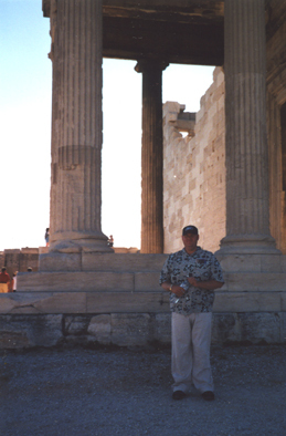 Me at the Acropolis in Athens, Greece
