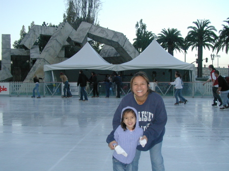 My wife (Variny) and daughter (Maile) ice skating 11/05.