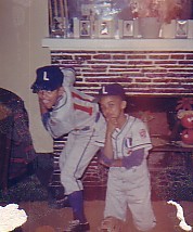 Me and baby brother in our Little League days