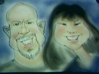 Our anniversary caricature