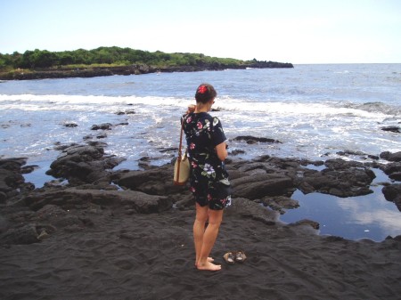 Punalu'u Black Sand Beach, Hawai'i