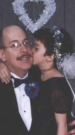 My oldest daughter at my wedding day.