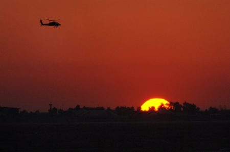 Apache at Sunset