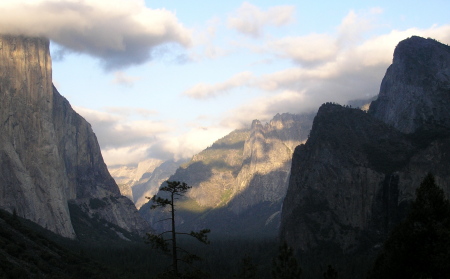 Cloudy, but beautiful!  Glacier Point Yosemite