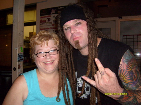 Paul of Saliva and me after Janis Landing show