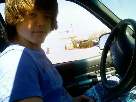 Yes, Blayne is driving...YIKES!