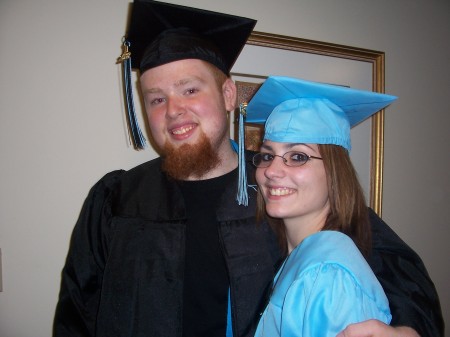 son Bobby at graduation