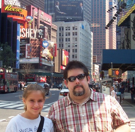 My niece and I in Times Square