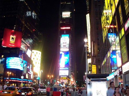 Time Square at night...
