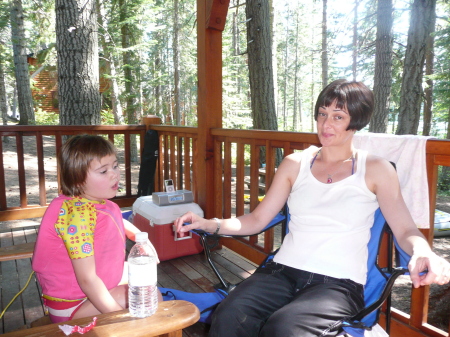 Suttle Lake Resort, Sisters OR, Jordan & Mom