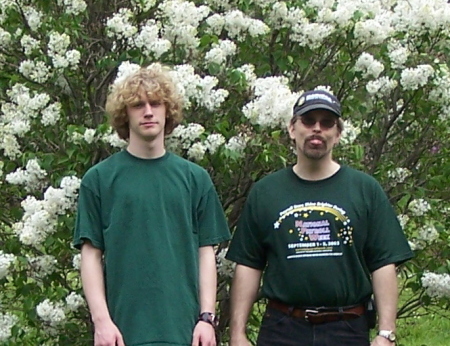 Kevin and son (Joe) at the Lilac Festival,2004