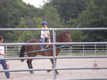 Adam at Riding Lessons