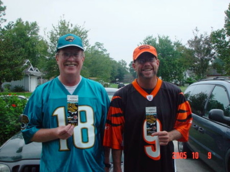 My brother and I going to a game in Jacksonville