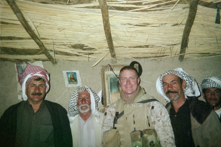 Ed with Iraqi Family