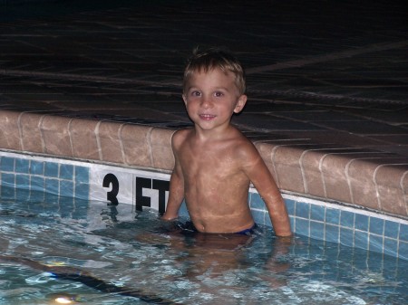Jayden in the Pool