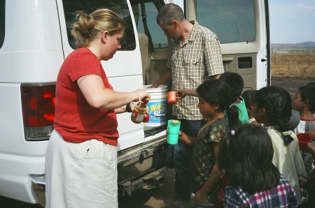 Feedin' the kids.