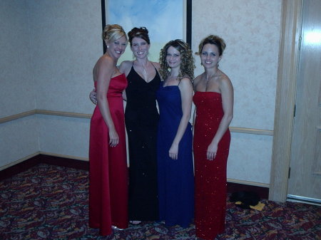 The girls and me at the Marine Corps Ball 2005