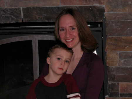 My son Bryant (age 4) and me