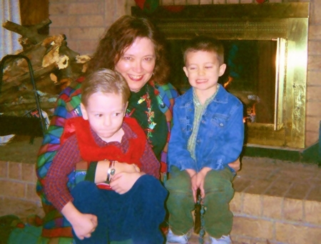 Christmas 2002 - My grandsons, Charlie abd Chance