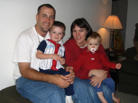 Greg, Stacey and boys   Nov. 2004