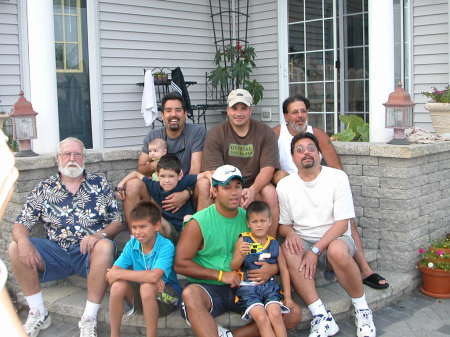 Family shot of the guys