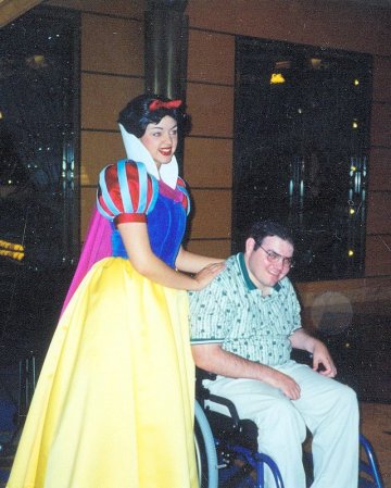 meeting Snow White on the Disney cruise ship, the Wonder