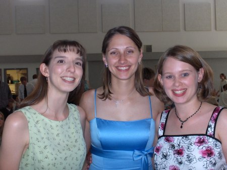 Heather, Jamie and me at Amy's wedding