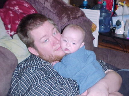 Trey and Daddy Snuggle