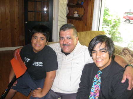 My husband Augie and our sons