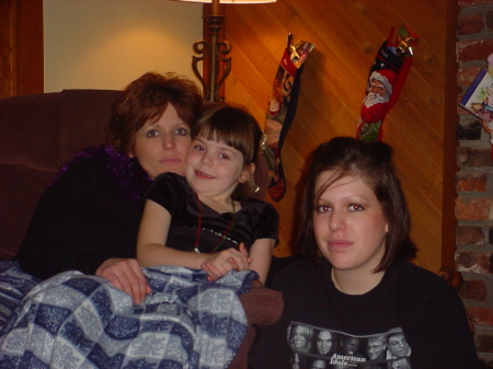 Me, my oldest (20 in July) Mara and Mallory.