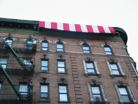 Sept., 2008 Flag hanging