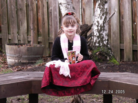 My youngest Marisa at Christmas 2005