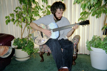 Christopher and his guitar