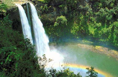 The Wailua Falls in Hawii