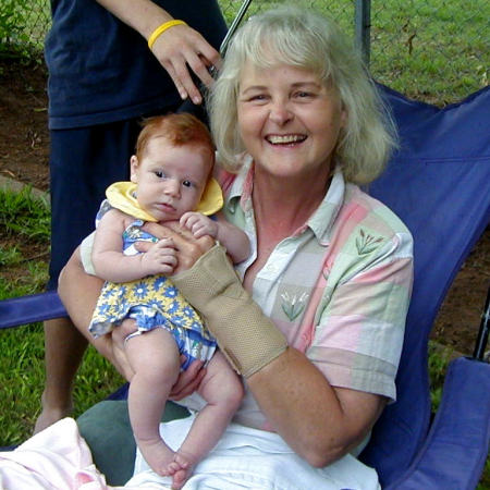 Me and granddaughter, Summer Grace, 2005.