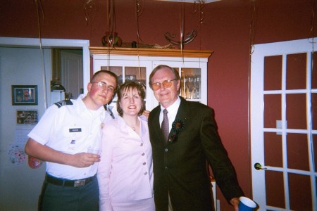 Roberta w/her Father, Donald Everett Anderson and Younger Son, Keith Eugene Hudon