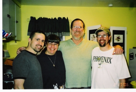 Patty & I w/ Pat & mack her Boys in Feb "06"