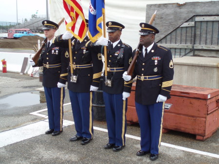 Color Guard at military event