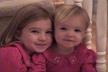 My girls: Caitlin and Ava