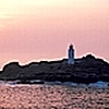 Rosy lighthouse view