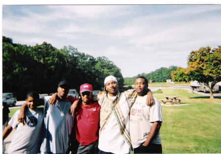 Me my cousins and my uncles at the park